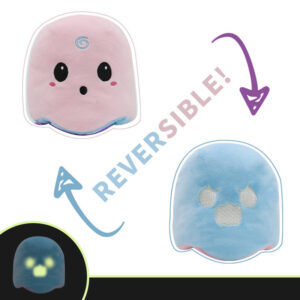 Luminous Pink and Blue Reversible Ghost Plushie