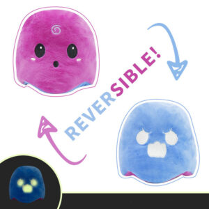 Luminous Purple and Blue Reversible Ghost Plushie
