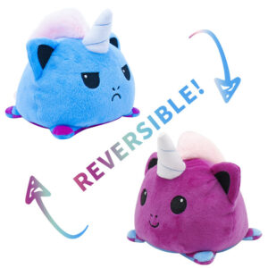 Blue and Purple Unicorn Reversible Plushie